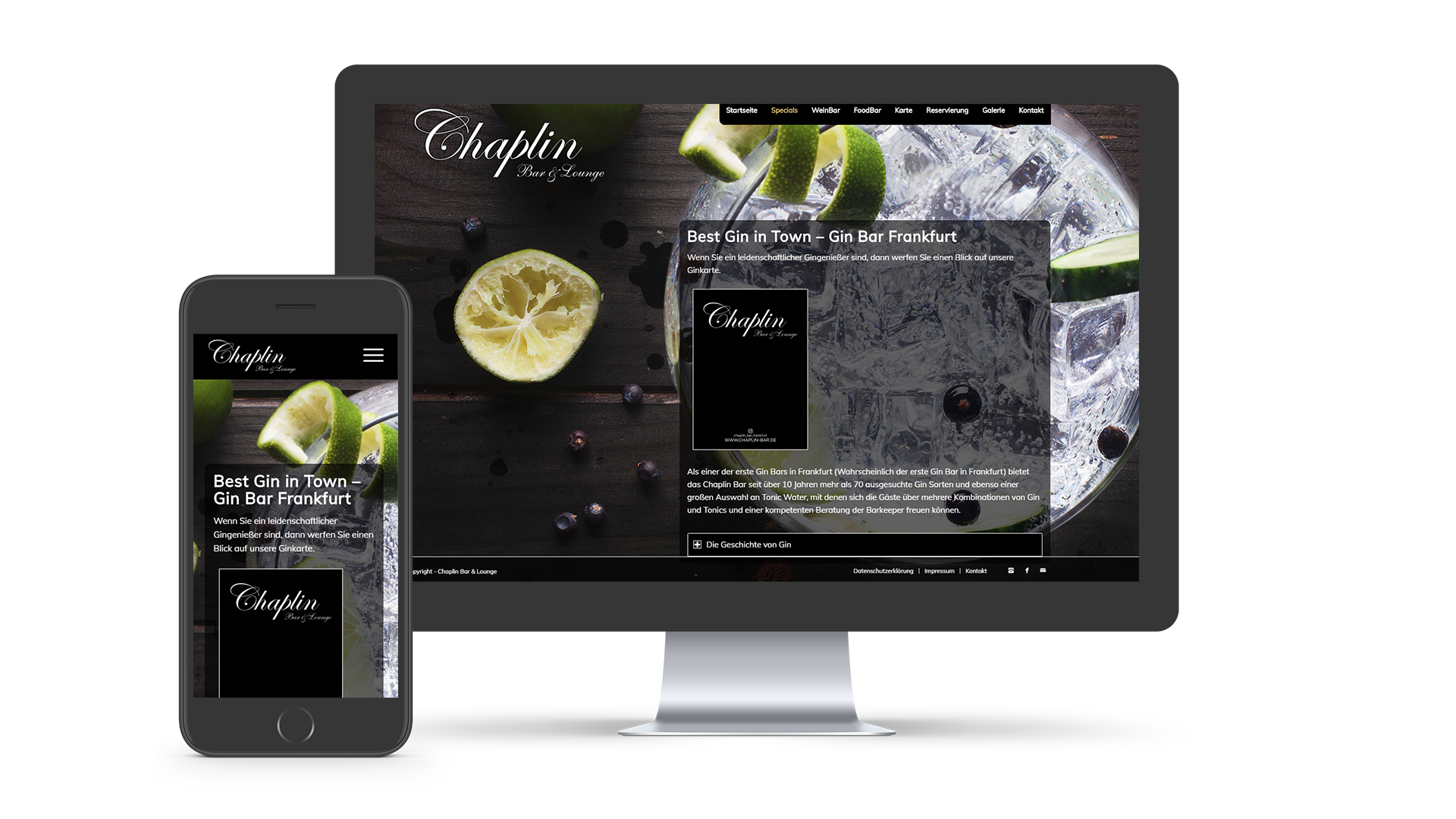 Webdesign für Fotostudio Globalpixels Frankfurt