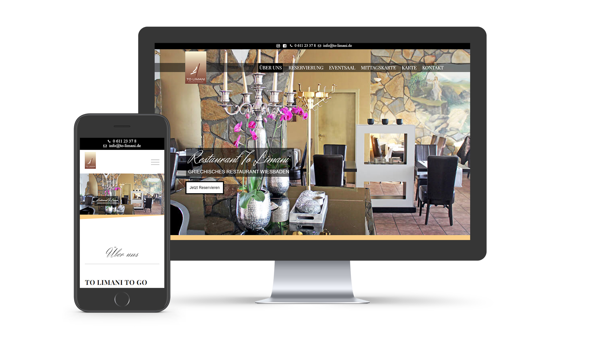 Webdesign für Restaurant ToLimani Wiesbaden